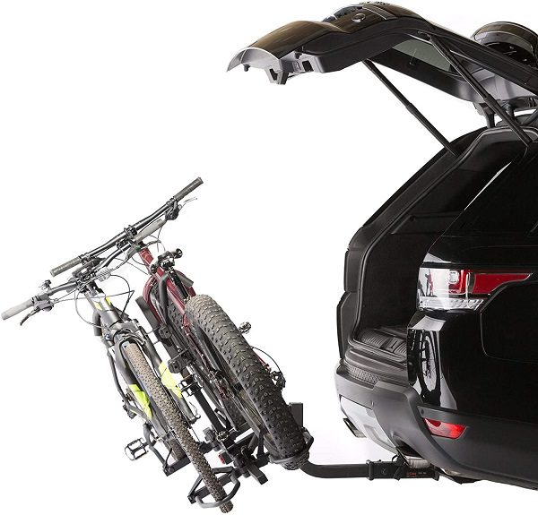 Overdrive Hitch Mounted Platform Bike Rack w/ Tilting For Electric & Fat Tire